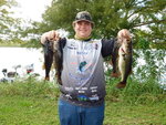 Mason Davis took first place in the 13-19 age group with 14.30 pounds.